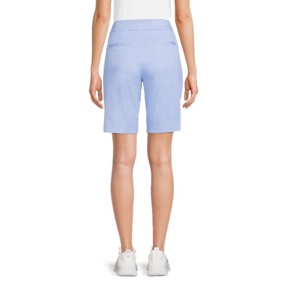 🖤🩵 WOMEN'S Pull-On Bermuda Comfy Shorts Gingham Check & Sky Blue 2-Pack Size L - Picture 5 of 12